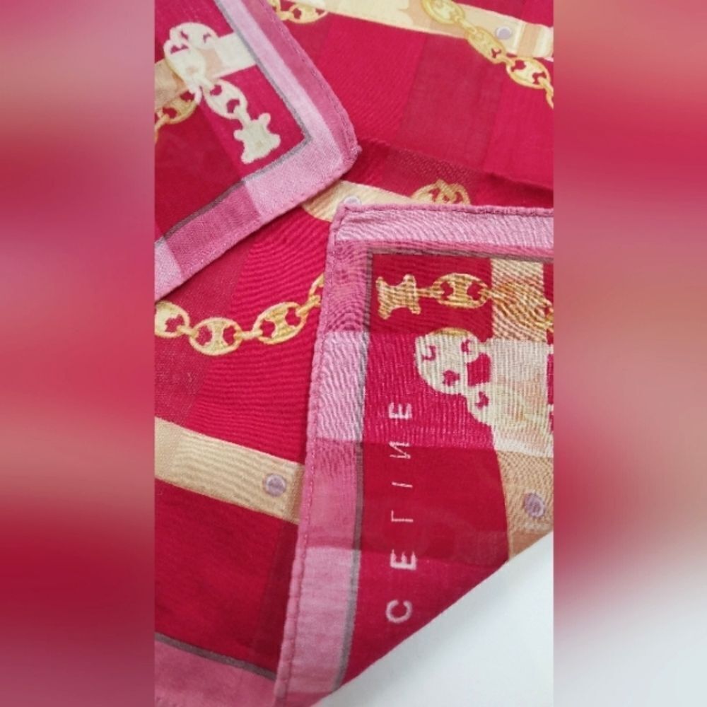 Celine Scarf Handkerchief Vintage - Picture 10 of 12